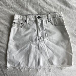 Forever 21 white denim skirt